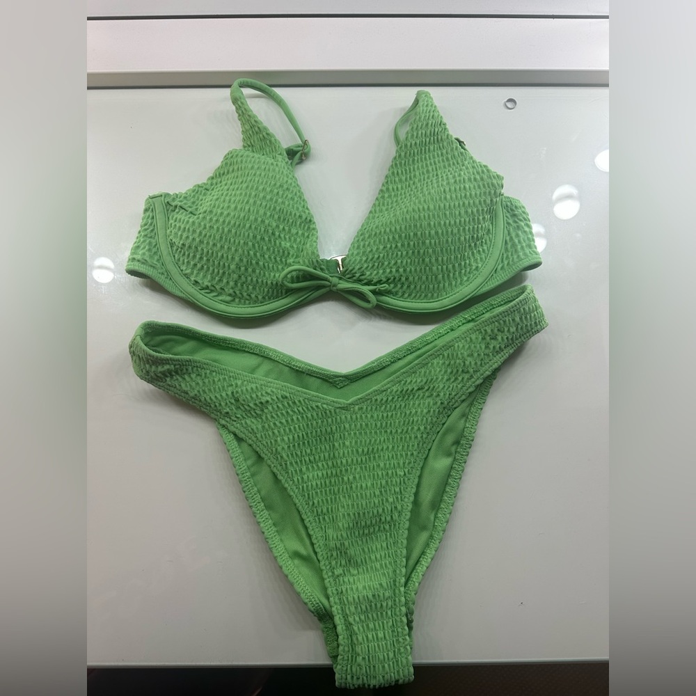 aerie green swim suit